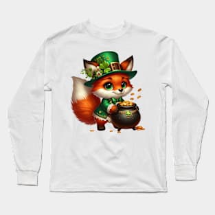 St Patricks Fox Long Sleeve T-Shirt